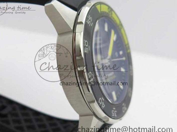 MIROTIME 0813 GoAnywhere Aquatimer SS IW356802 ZZF 1:1 Best Edition Black Dial on Black Rubber Strap MIYOTA 7128